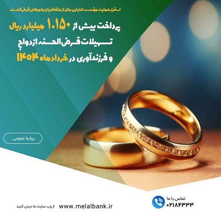 استمرار حمایت موسسه اعتباری ملل از متقاضیان وام های قرض الحسنه